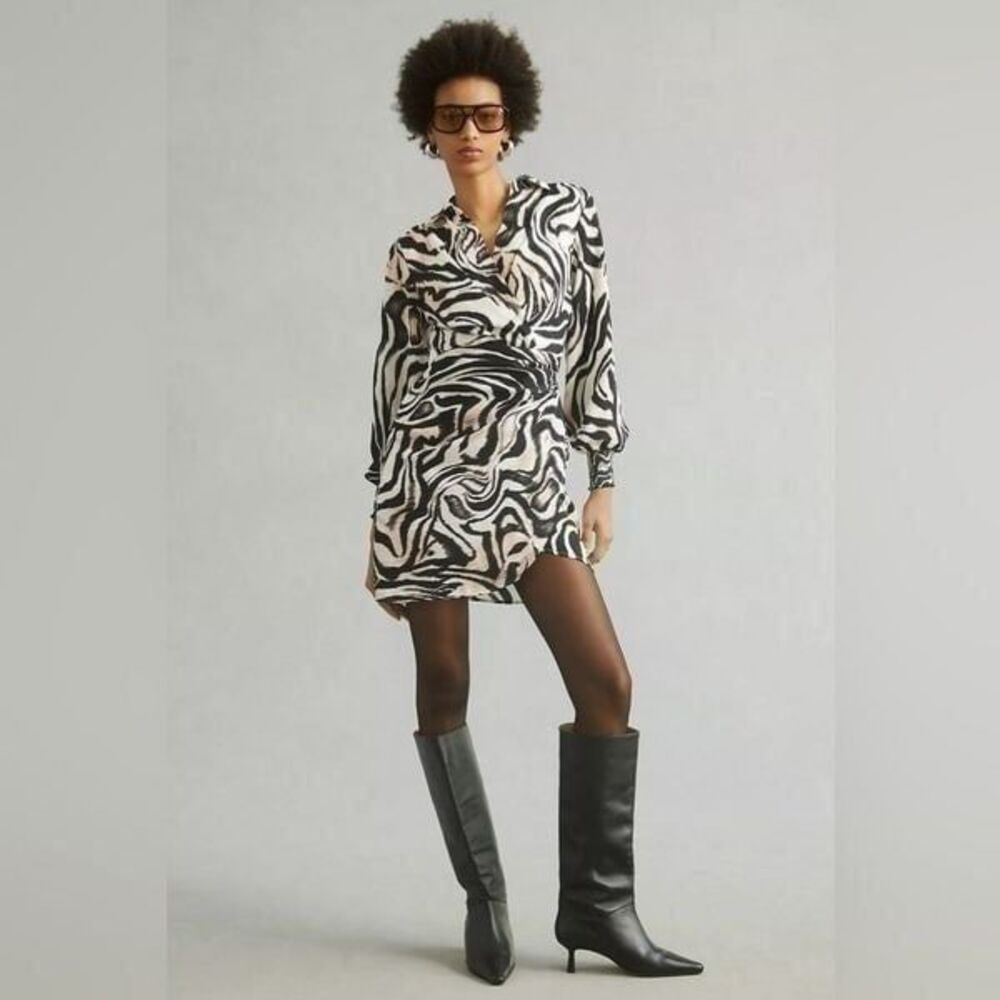 Anthropologie Printed Wrap Dress Size 0